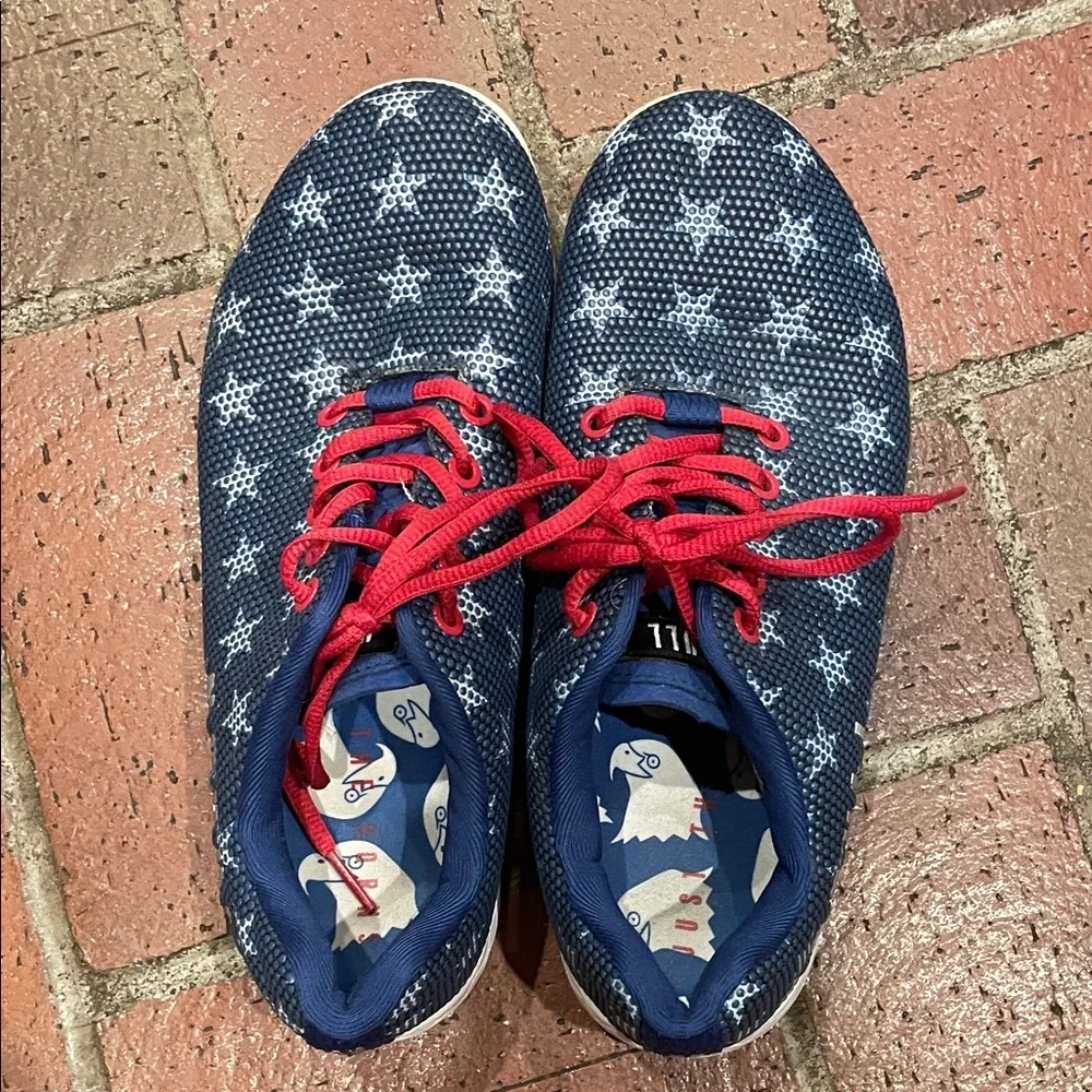 NOBULL Red White & Blue American‎ Sneakers - Navy and Crimson Star Design